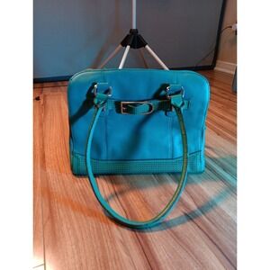 Tignanello Green Hobo Shoulder Bag ~ Pebbled Leather Tote/Satchel Handbag